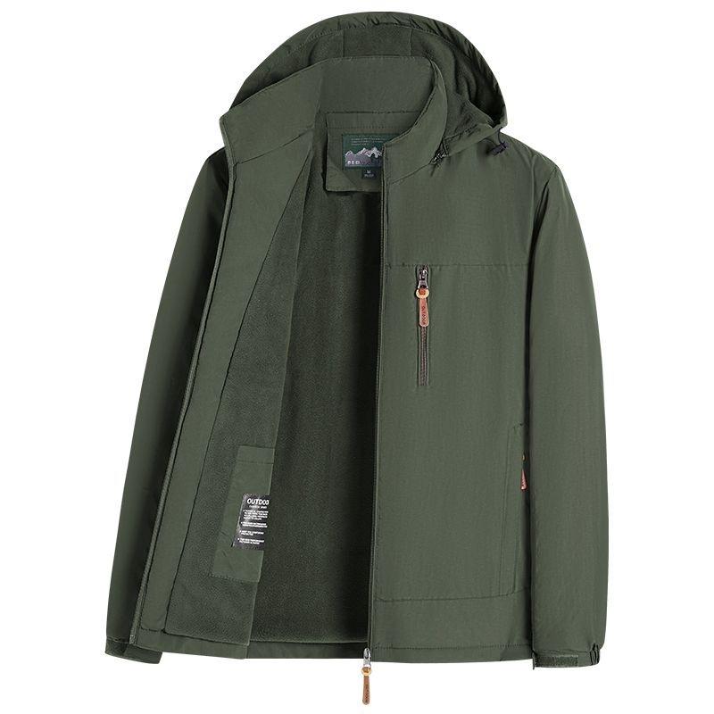 

Autumn and Winter Velvet Jacket Men s New Outdoor Sports Casual Jacket M