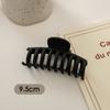 Simple Black Frosted Hairpin Hair Claw Clip Solid Color Multishaped Durable Headwear Hair Clip Hair Accessory for Women