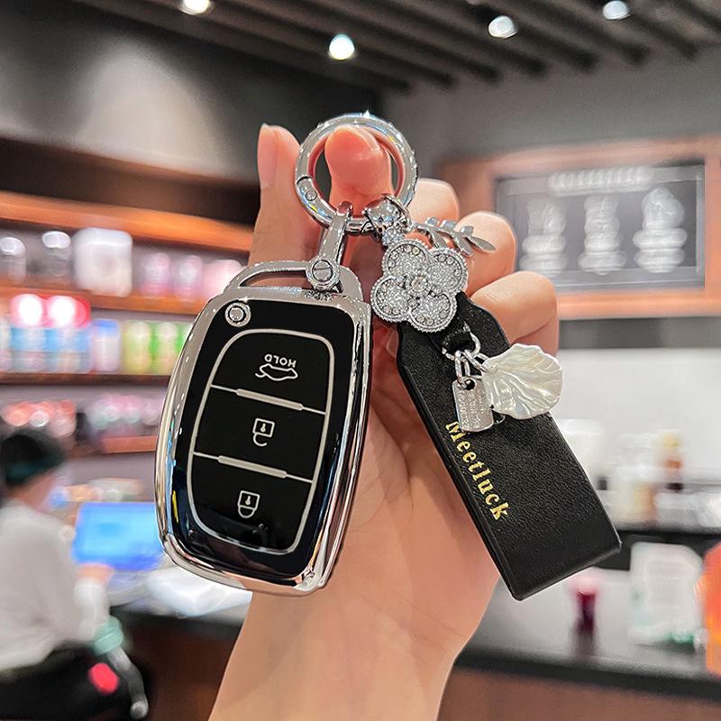 Modern Ix35, Elantra, Santa Fe, and Sonata Key Cover with Buckle