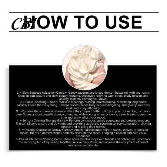 Portable Stress Reliever White Cream Squeeze Ball, Palm Kneading Toy, Soft Texture Decompression Safe Relief Toy for Adults Kids, TPR Fidget