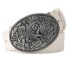 Fashion Women Belt Retro Floral Pattern Flower Design Arabesque Pattern Golden Floral Popular Element Girdle Women Gift