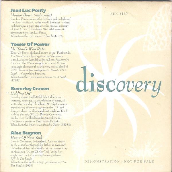 

CD РАЗНЫЕ ИСПОЛНИТЕЛИ - Discovery ESK4137PROMO EPIC 1991 US Джаз Б/У