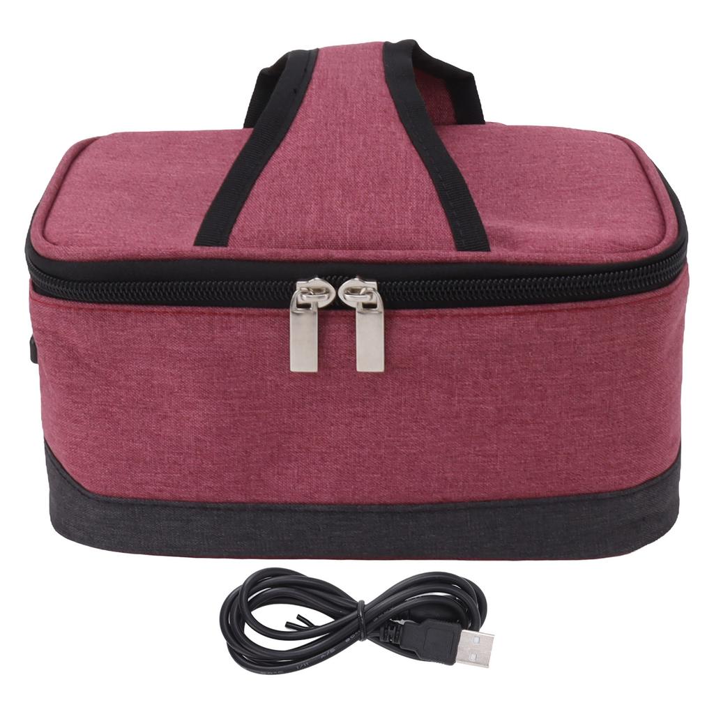 USB Heating Insulation Bag Portable Electric Heating Food Container Constant Temperature Heating