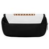 Pen Case Large Capacity Double Zipper 300D Polyester with Two Compartments for Pens Ruler Earphones Students for Students