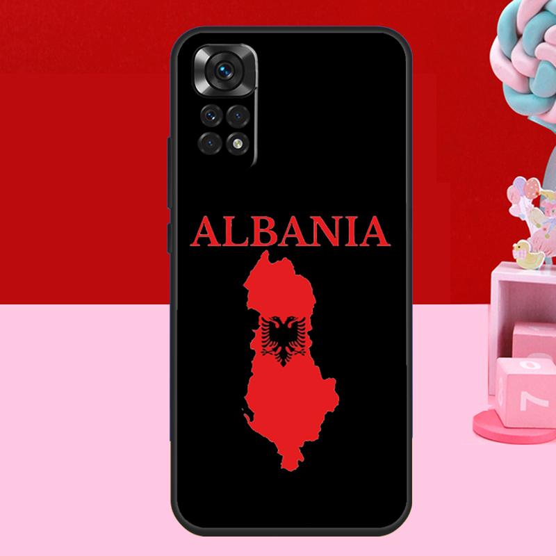 Albanian Flag Case For Xiaomi Redmi Note 14 13 12 10 11 15 Pro Plus Redmi 15 C 10C 12C 13C 14C Soft Cover