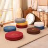New Lotus Embroidered Yoga Meditation Cushion Washable Round Tatami Mat Thickening Fill Removable Cover Linen Futon Cushion