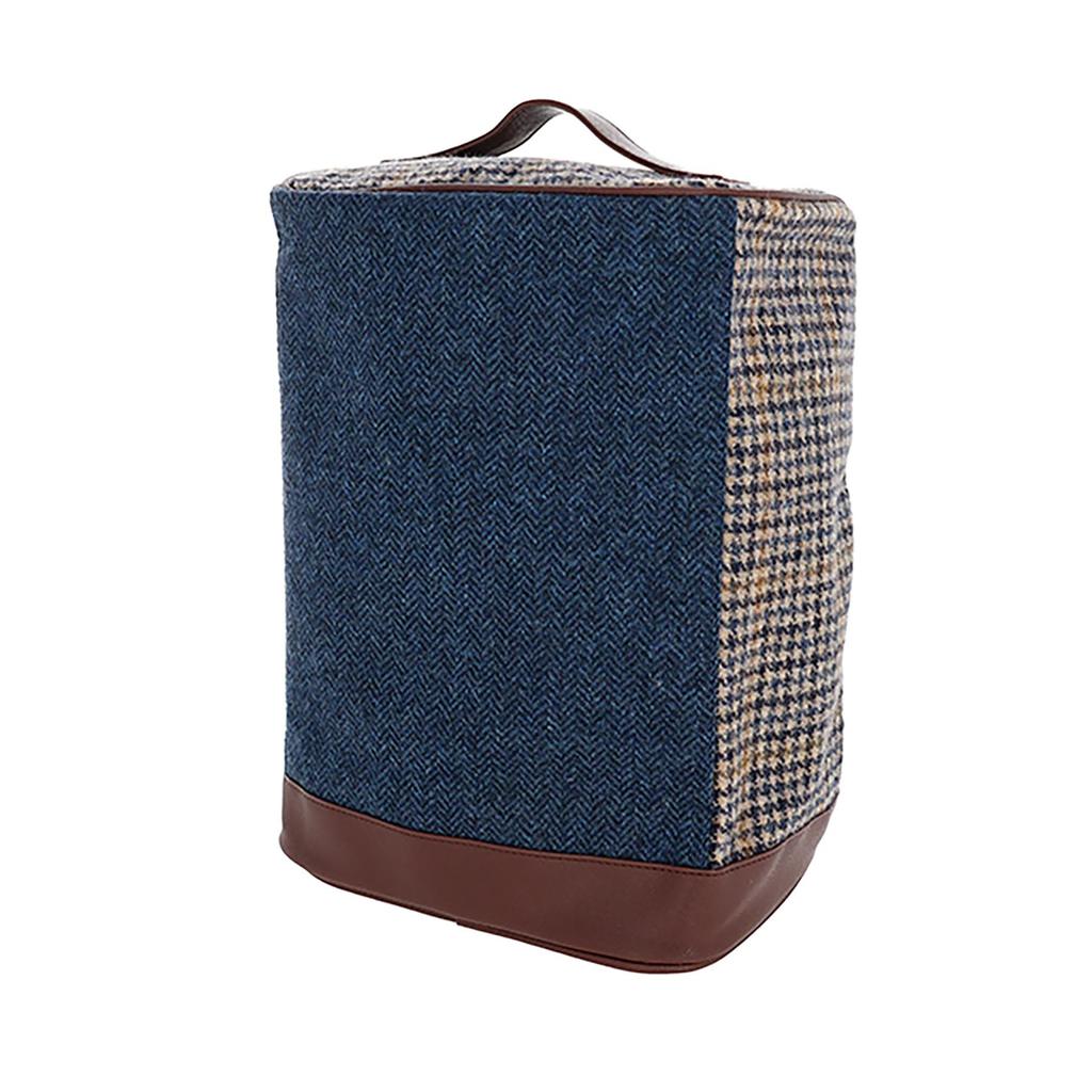 Marushin Shoe Bag 0415008100 Cobalt Herringbone