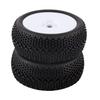 2pcs RC Rubber Tires 17mm Hex Wheel Hub for 1 8 Buggy Truck Off Road Model Crawler Car