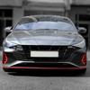 Red Front Fog Light Lamp Decoration Cover Trim For Hyundai Elantra CN7-N Line LHD/RHD