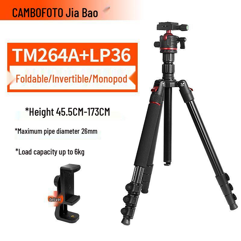 Professional Multifunctional Portable Tripod with Universal Ball Head for Photography & Live Streaming