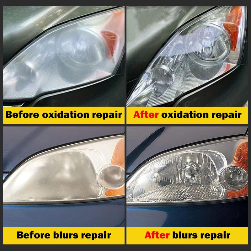 Car Headlight Restoration Polishing Kits Headlamp Scratch Remover Repair Cleaning Paste Remove Oxidation Headlight Polish Liquid