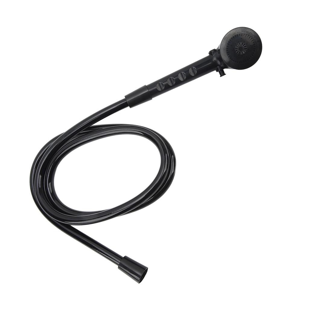 Hand Held Shower Set 1.5m Hose 3 Position Shower Head for RV Camper Van Travel Trailer Motorhome Boat Black