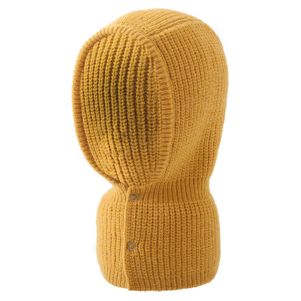 Extended Knit Balaclava Hood with Mock Neck - Thermal Unisex Winter Mask & Neck Warmer for Sports
