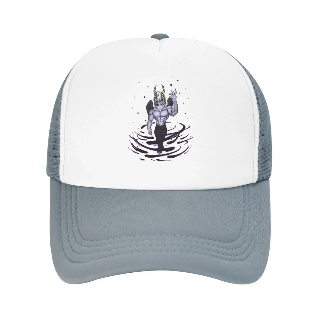 Gothic Street Punk Gray Demon Hendy Purple Pool Party Mesh Baseball Caps For Mens High-end Female Beach Bucket Hat Snapback Cap