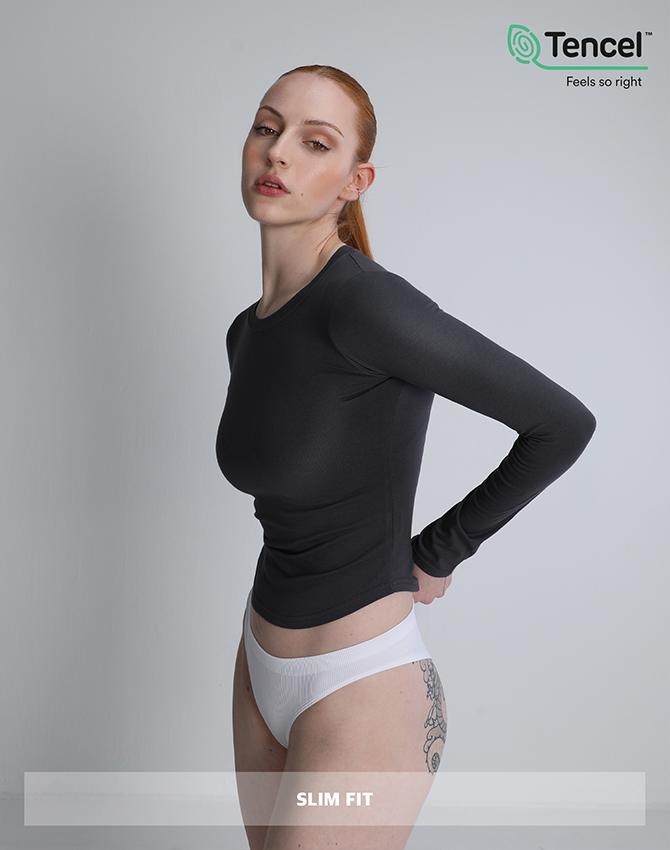 Rvd Modal Slim Fit Long Sleeve (Charcoal) L