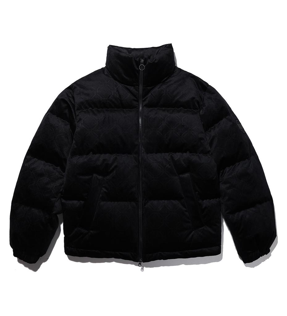 Ufc Sport Ufc Monogram Relax Fit Velour Goose Down Black U1Djt4301Bk