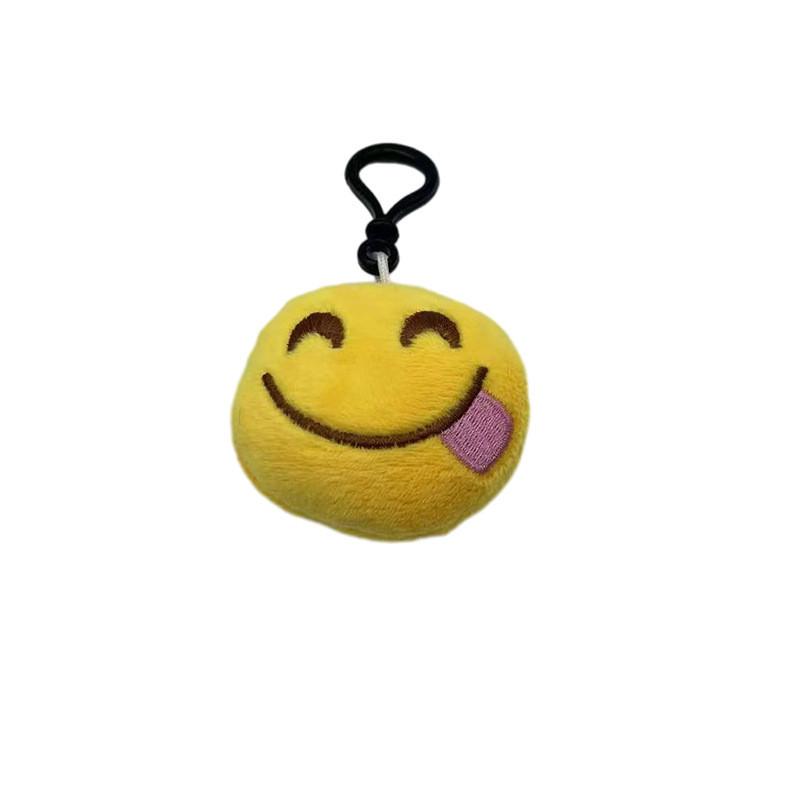 Keychain Plush Emoji Doll Short Cute Facial Expressions Accessories Pendant