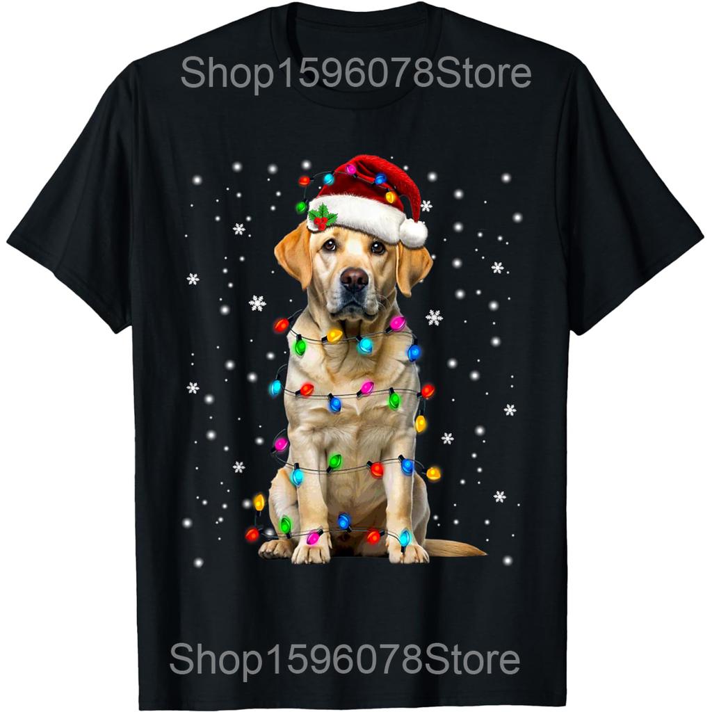 Life Is Better with A Yellow Lab Dog Labrador Retriever T Shirts Men Cotton Humor Streetwear Tee Short Sleeve Loose Clothing