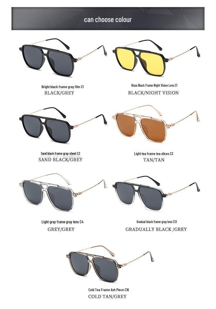 European & American Retro TR Polarized Sunglasses - Trendy High-End Anti-UV Style