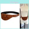 Pu Leather Wide Waist Belt For Women With Starry Compass Design For Outdoor Fashion In Spring
