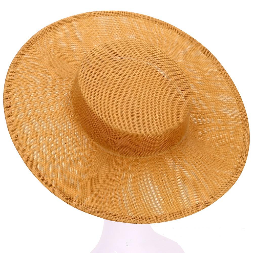 Hår Accessories DIY Hat Fascinator Base Ensfarvet Flere Farver Banket Hatte Hovedbeklædning Hat Base Bryllup