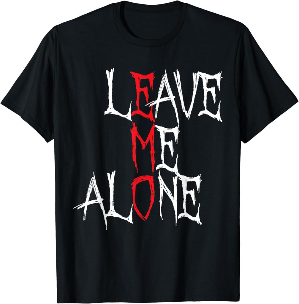 Leave Me Alone Emo Clothes Emocore Emo Music Fan Emo TShirt Men Women Clothing Tops Vintage Ropa De Hombre