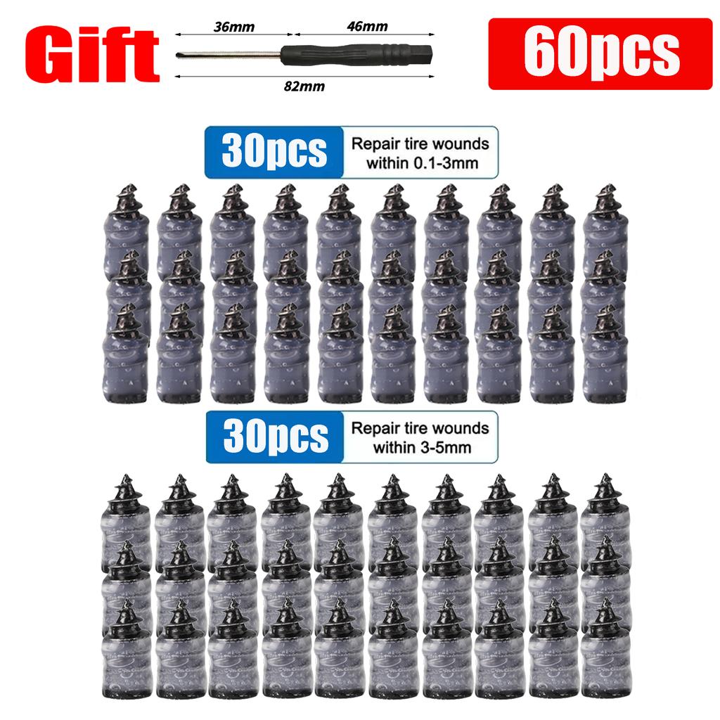 Car Tire Repair Nail Car Wheel Universal Puncture Repair Kit  Patch Motorcycle Rubber Screw Automotive Repair Screws
