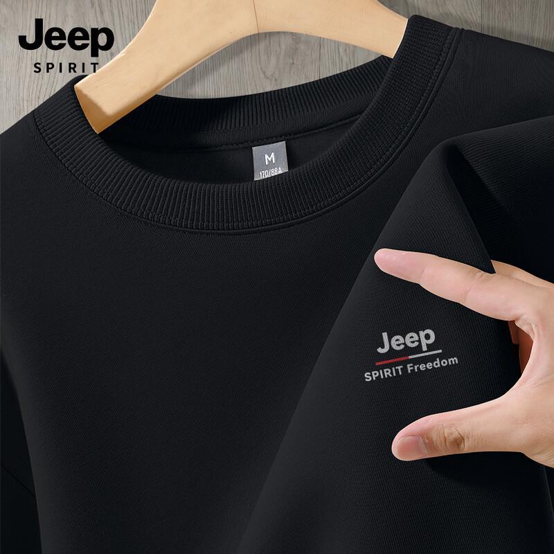 JEEP SPIRIT Men's 2025 American Casual Crewneck Sweatshirt