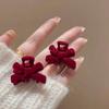 2pcs Women Cute Bowknot Claw Clips Non Slip Snap Hair Barrette for Thick Thin Long Short Curly Hair