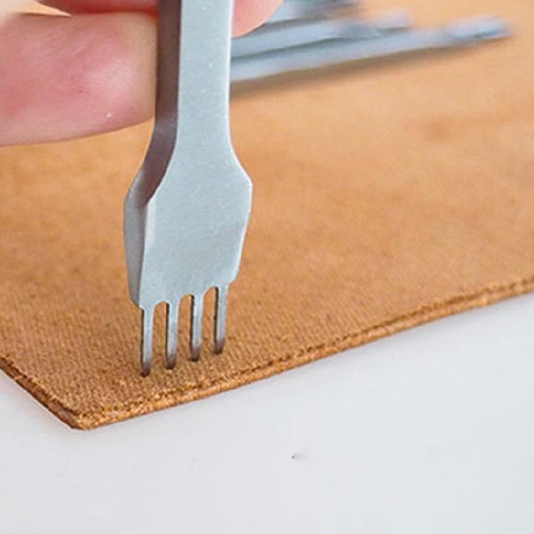 MultiPurpose Steel Chisel Leather Hole Punch Tool Design For Leather Crafting Projects And Detailed Artwork Fork Punch
