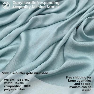 Shimmering Luanjin Satin Chiffon Fabric for Spring/Summer Skirts and Hanfu