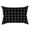 Classic Fashion Black and White Striped Geometric Rectangle Embrace Pillowcase Sofa Living Room Home Decor Cushion Cover