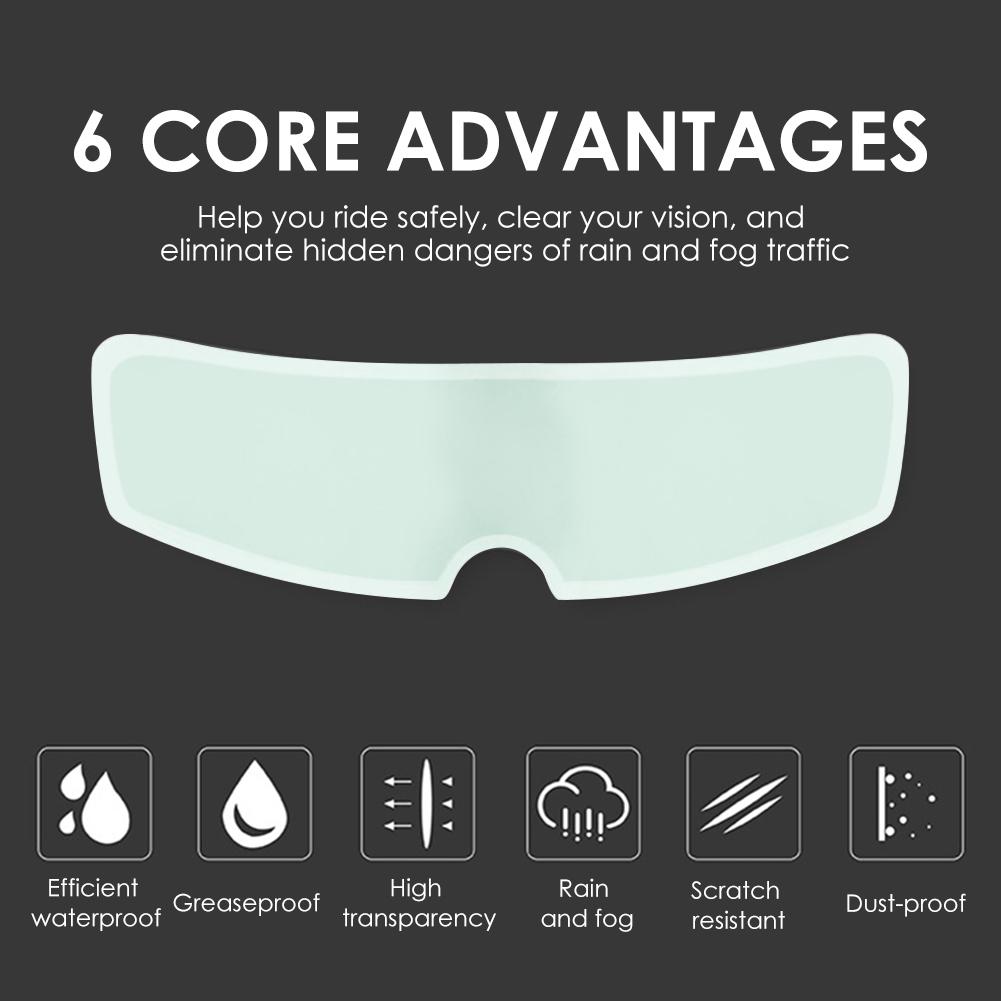 Anti Fog Film for Motorcycle Helmet Visor Nano Coating PET Practical Multi-functional Durable Classic Fog Resistant Film