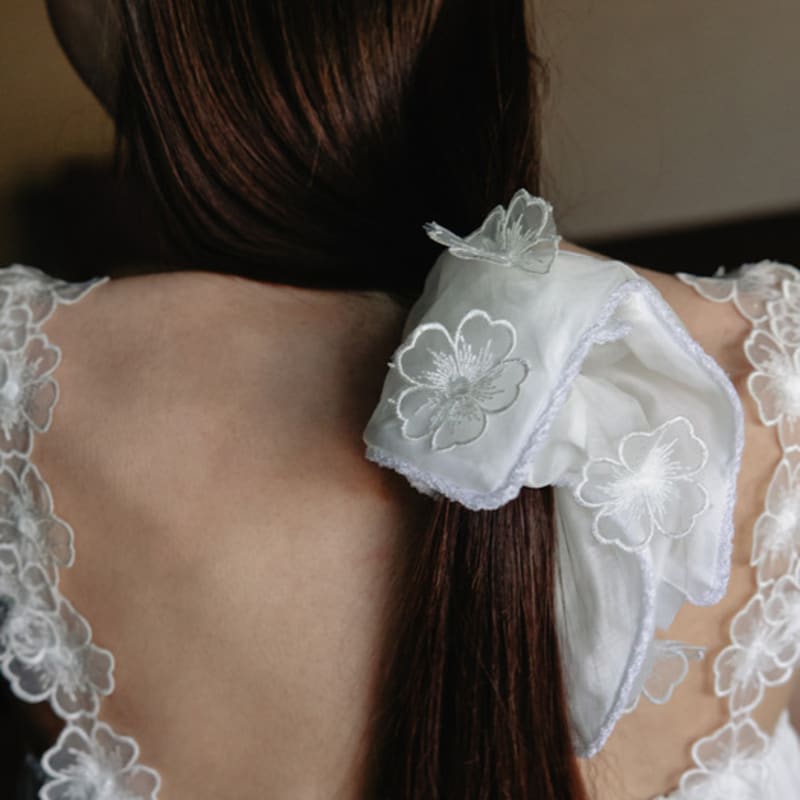 THETIS CHERRY BLOSSOM SHEER SCRUNCH_TT5S711IV