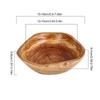 Salad Bowl Natural Wooden Rustic Containers Food Storage Mixing Serving Bowl for Fruit Vegetable Snack Food Key Jewelry Kitchen