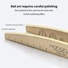 Custom Nail Files With Scale Line 100/180/180 Grit Washable Buffing Stick For Gel Polish & Cat Eye Nails Manicure Pedicure Tools
