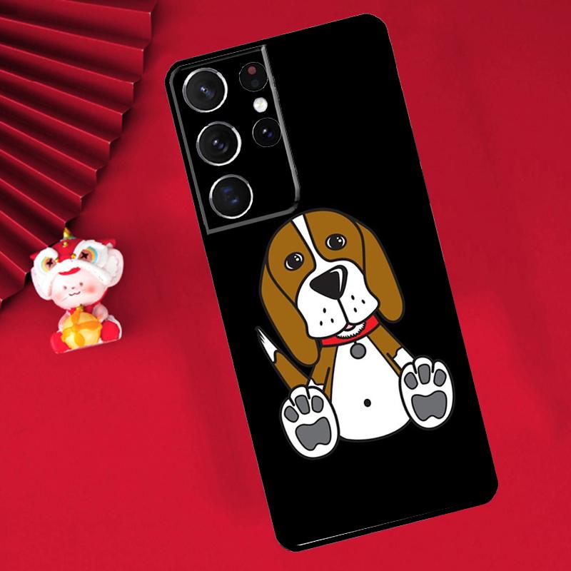 Beagle Dog Case For Samsung Galaxy S25 S24 Ultra S21 S20 S22 S23 Ultra S9 S10 Plus S25 FE Cover Funda