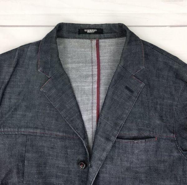 Tornado Mart/Black Denim Jacket/Blouson/Outerwear/Shop Coat/L/Gray/Black/(USED)