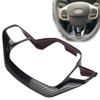 Steering Wheel Trim Frame Carbon Fiber Style Cover Replacement for Ford Focus 2019 2021