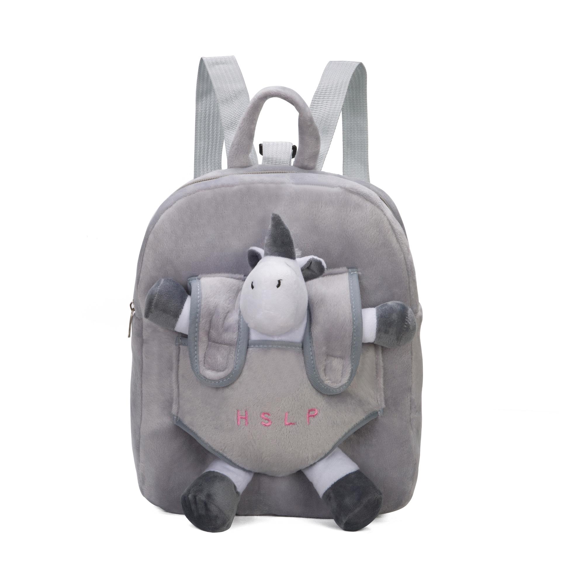 

Anti Go Lost Kid Small Backpack Cartoon Plush Baby Bags Cute Animal Flamingo Children School Backpack Outing Leisure Bag