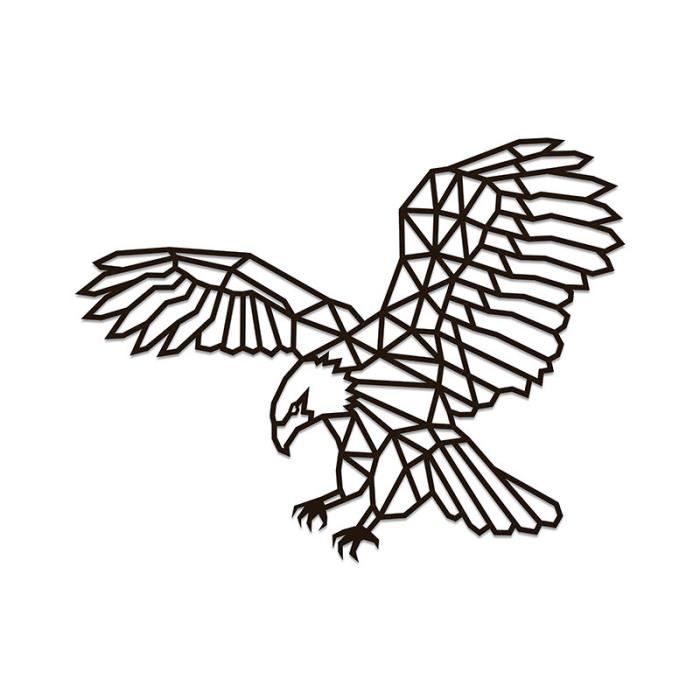 Puzzle mural en bois - aigle 83,5 cm - ewa eco-wood-art - 250-400 pièces - abstrait - enfant - marron