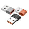 Typ-C Adapter Mini 6A Typ-C Buchse Schnellladung zu USB 3 Stecker Konverter