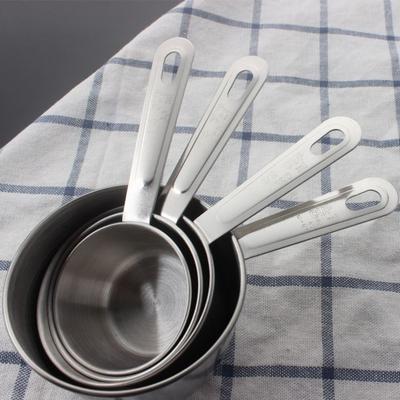 8Pcs Stainless Steel Measuring Cups Measuring Spoons Set Scaled Stackable Spoons Kitchen Measuring Spoon Set Gold Silver