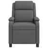 Massage Recliner Dark Gray Fabric