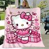 1pc. Hello Kitty Pink Gift Blanket - Cute Home Office Outdoor Throw Blanket, Perfect Birthday Pres