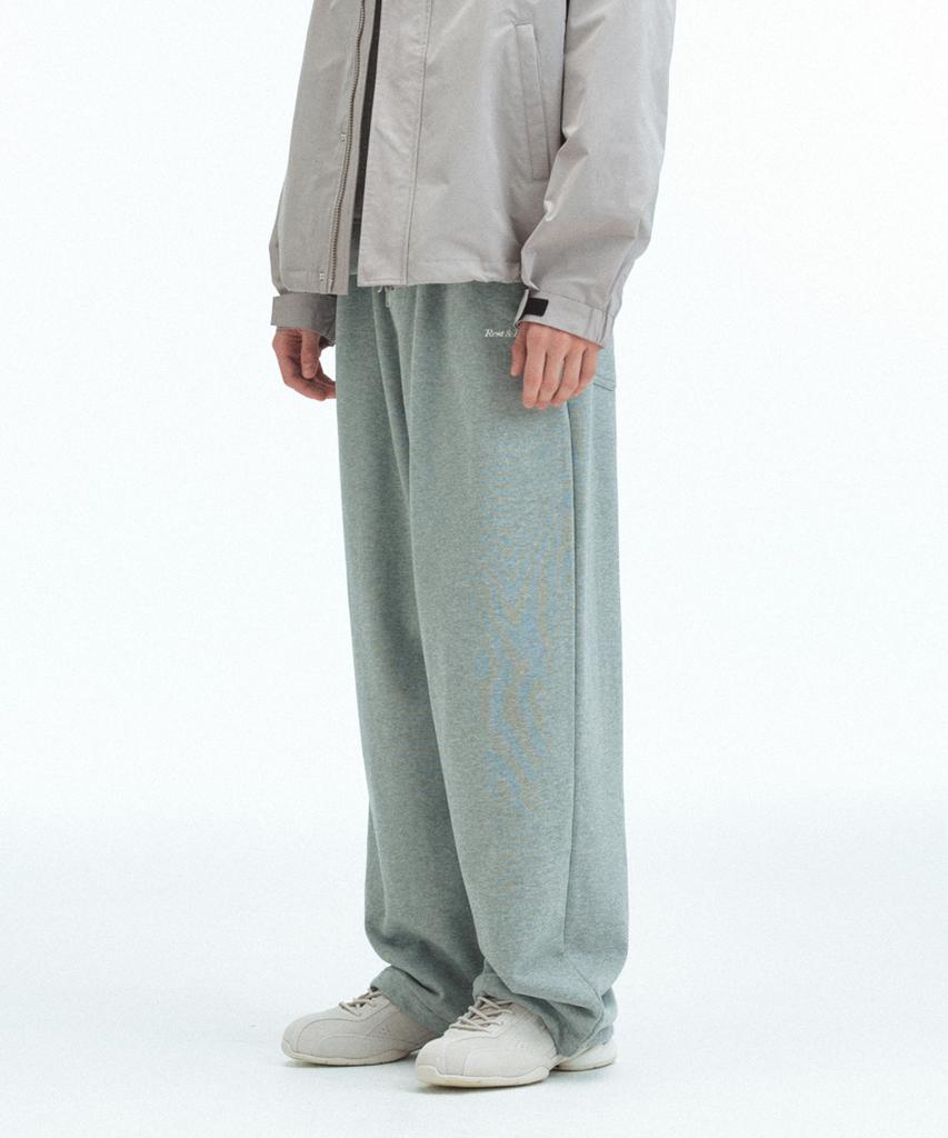 Pantaloni REST&RECREATION con Dettagli in Felpa - Grigio