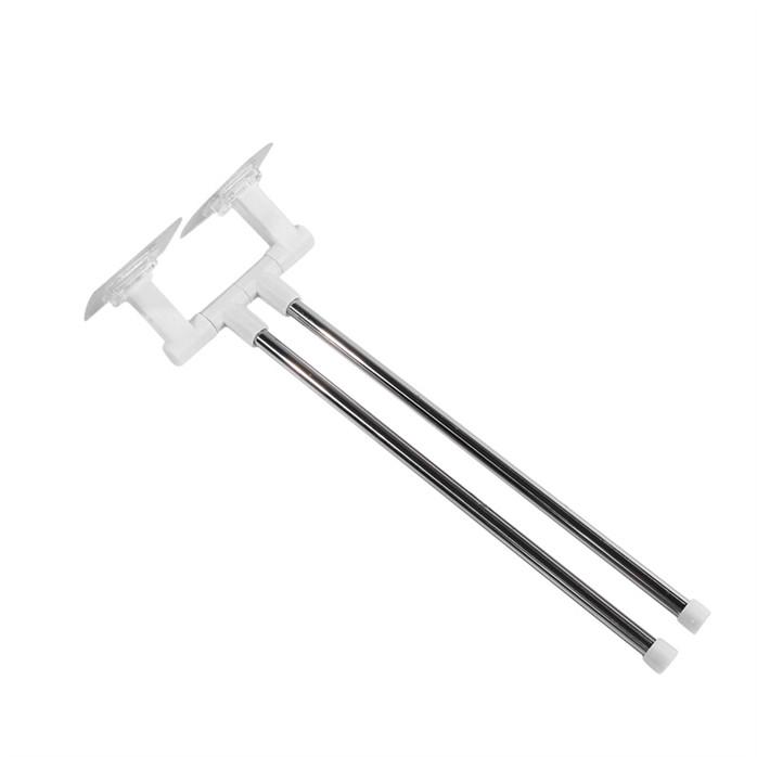 Rotatable Towel Rack Wall Mounted Bathroom Towel Holder with Shelf Multi Function Hanging Bar for Kitchen Towel Paper