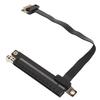 PCIe Extension Cable 20cm 32Gbps Transmission Rate PCI E 3.0 X1 Black Adapter for Graphics Card Sound Card Network