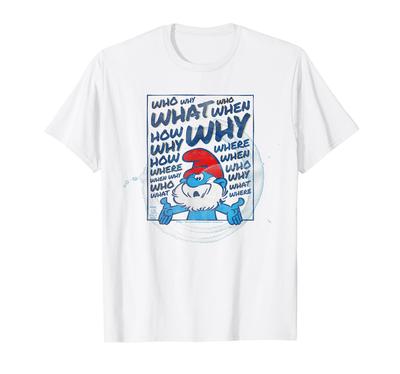 Schlümpfe Die Schlümpfe Papa Schlumpf Wer Was Warum T-Shirt