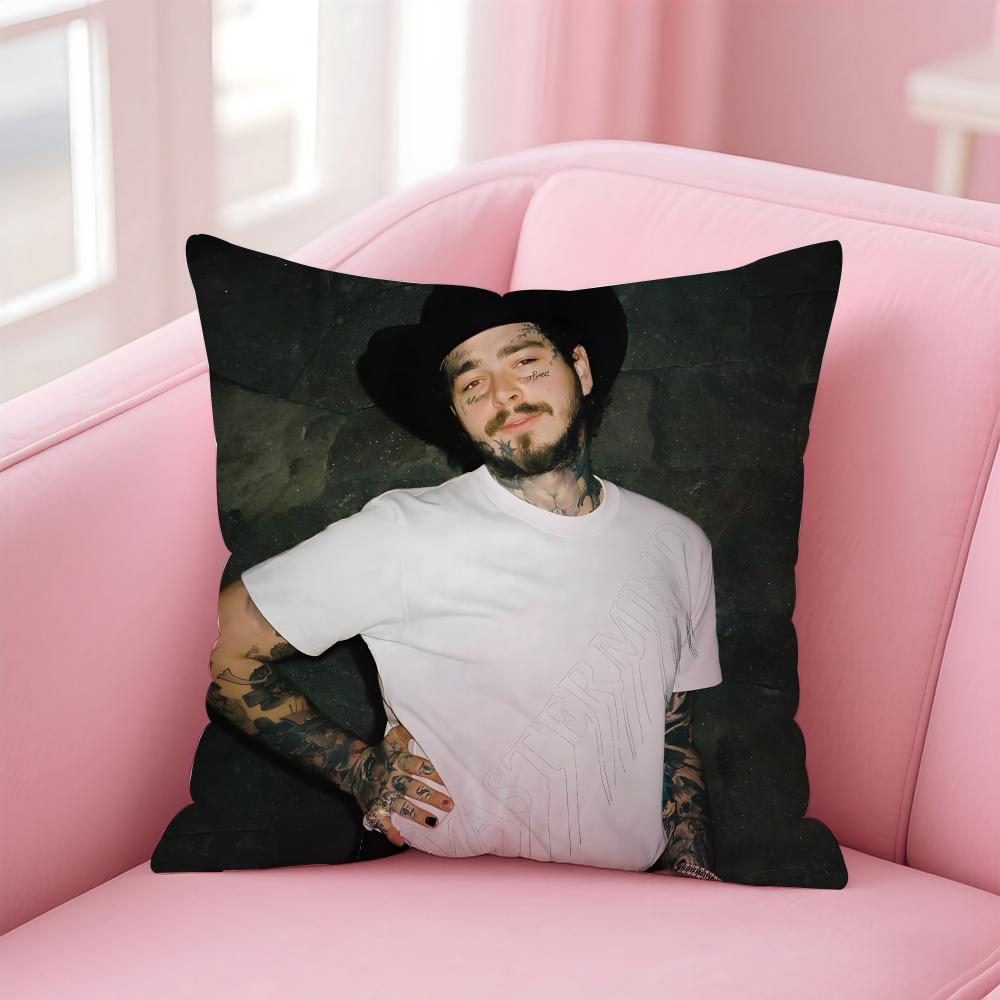 P-Post Malones Singer Hot Cushion Cover Comfortable Reversible Pillow Cover Ideal For Car Sofa Bedroom & Beyond